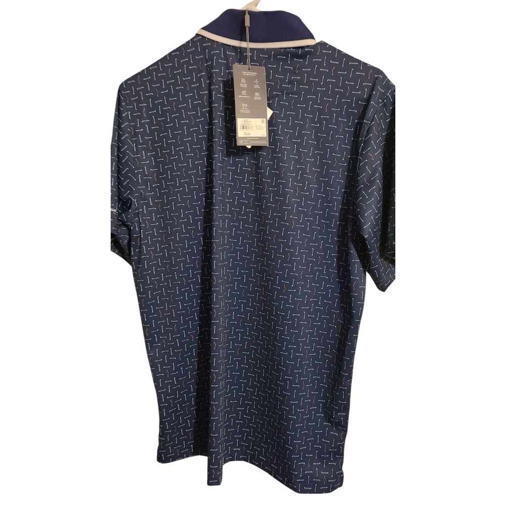 Walter Hagen‎ golf shirt small P11 Broken club Navy